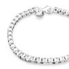 Bracelet Silver Plated Box Chain Fashion Unisex Bracelet Bangle Jewelry for Banquet