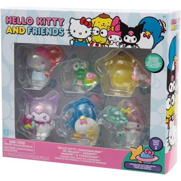 Coffret 6 figurines - GPTOYS - HELLO KITTY - HKT11 - Collection - 5 cm - Dès 6 ans