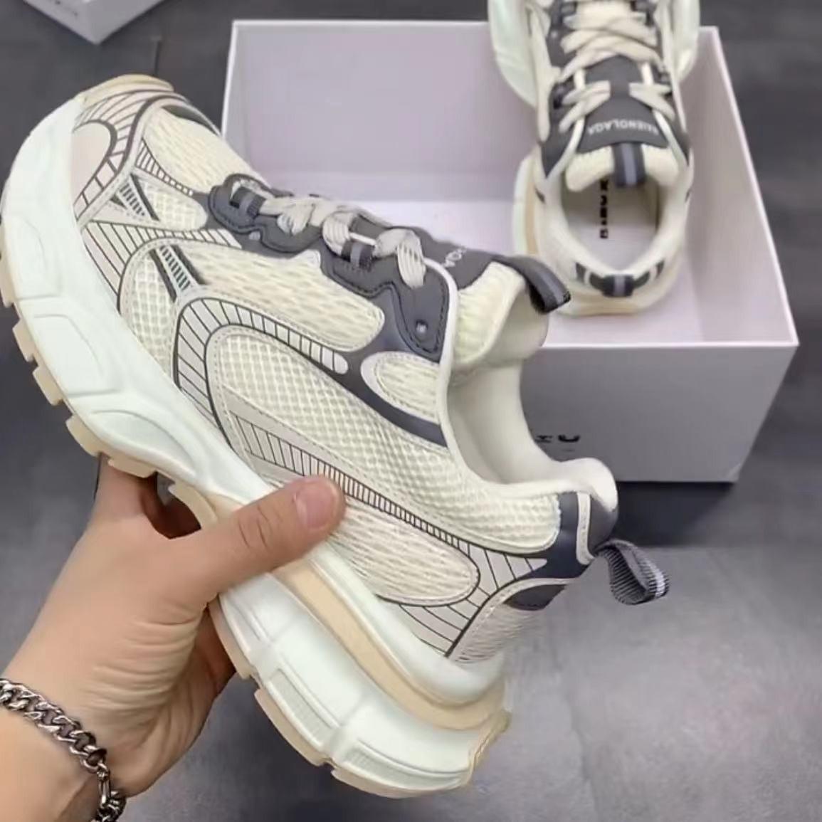 

Платформенные туфли интернет-знаменитостей женские 2025 весна лето ins модные универсальные кроссовки для папы приливные повседневные сетчатые дышащие кроссовки 40