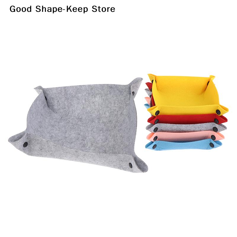 Adults and Kids Felt Storage Tray - Office Items Desk Organizer, Mouse Pad Storage Compartment