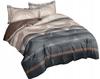 Warm Flannel Bedding 200x220 + Pillowcases Polish 3 Pieces Lines Stripes