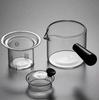 High Borosilicate Glass Side-Handle Tea Kettle Set with Infuser