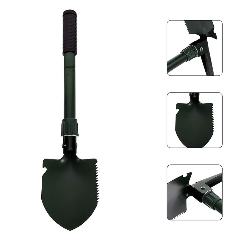 Multi-Functional Folding Military Shovel for Camping, Mountaineering, Gardening, and Travel Basic