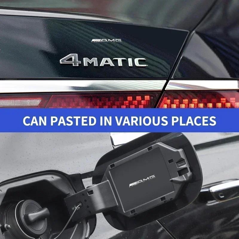 AAVQ1 Car Emblem Logo Decorative Stickers Badge Decal Interior Styling For Mercedes Benz AMG W212 W213 W205 W177 V177 W247 W176 GLC