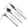 3Pcs/set Hand Shovel Gardening Trowel Set Wood Handle Heavy Duty Garden Tools for Soil Planting And Transplanting