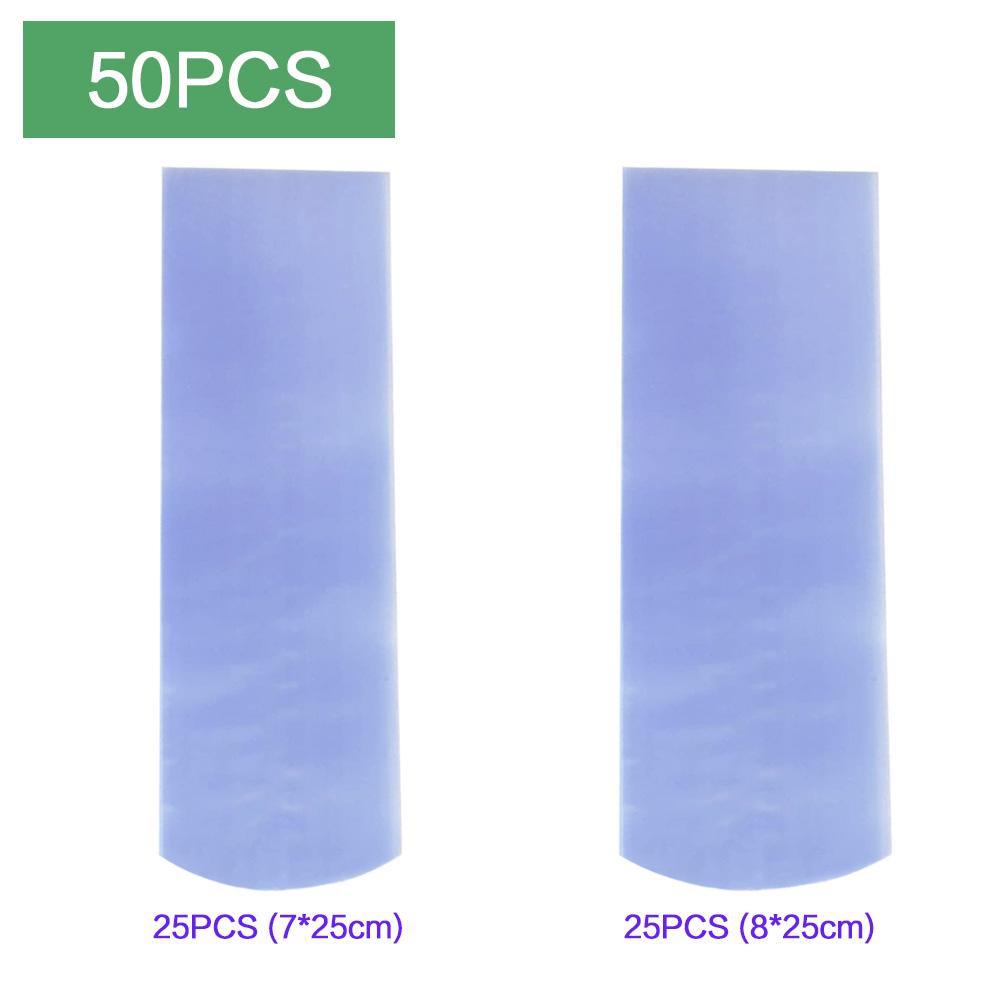 Lot de 20/50 sacs d'emballage rétractables de différentes tailles pour télécommande de télévision, film de protection universel thermorétractable en PVC transparent, couverture étanche à la poussière