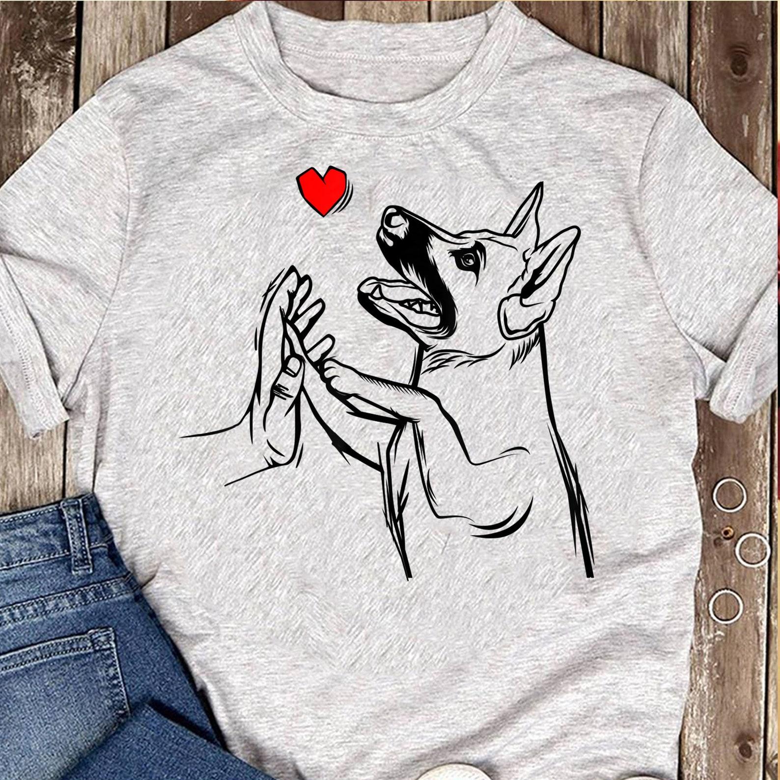 German Shepherd Dog Mom T-Shirt: Funny Love Gift 2XL