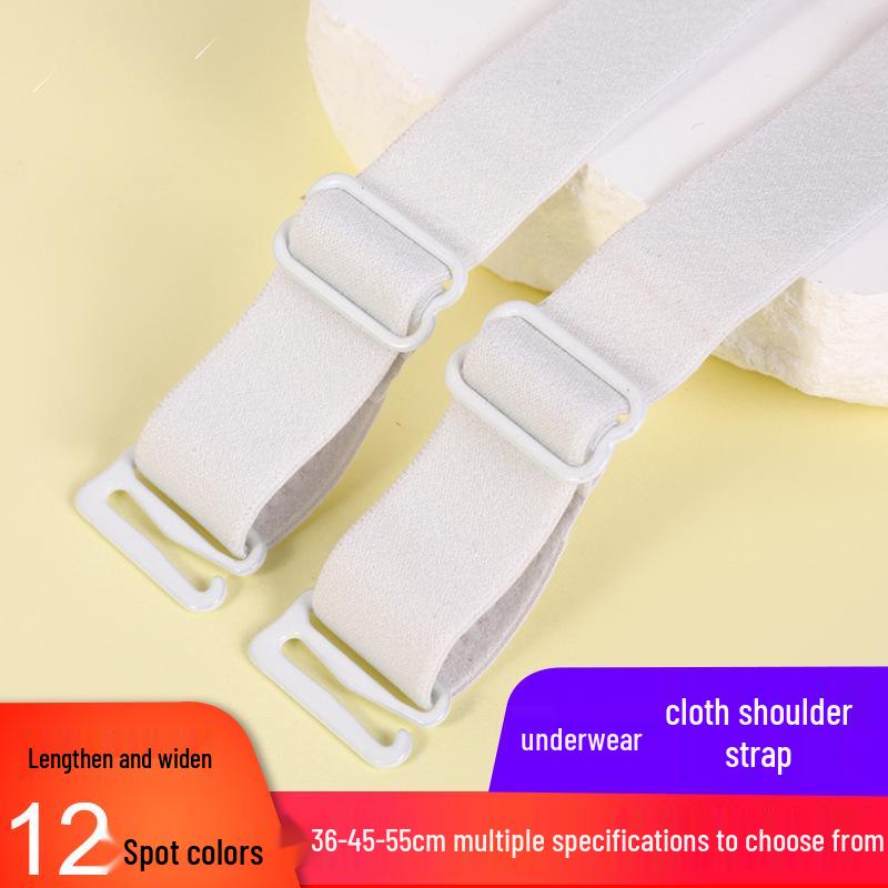 Detachable 1.2cm Bra Strap Extender, Replaceable 55cm Elastic Band