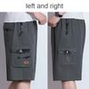 Middle-aged and Old Men's Shorts, Summer Men's Cotton Five-Points Pants, Father's Beach Pants, Large Old Male Casual Pants