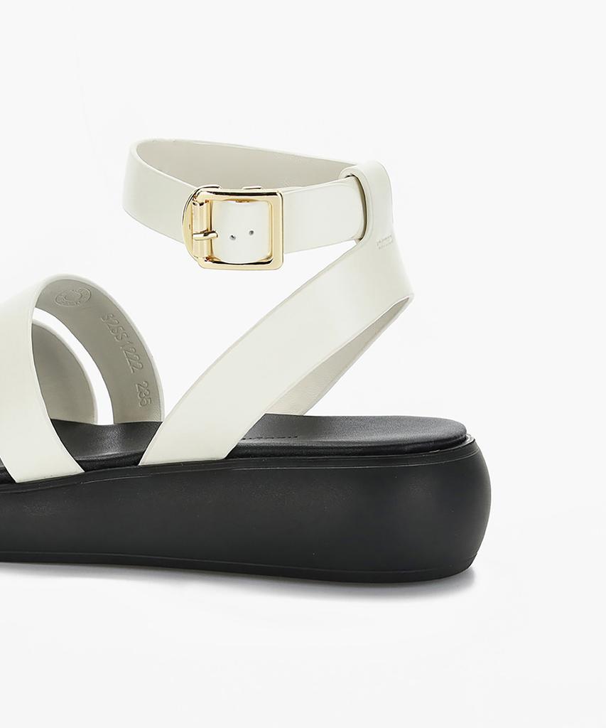 Recur Ecur Signature Chunky Platform Sandals Ivory 1222