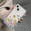 Cartoon Oil Painting Flower iPhone17Promax Mobile Phone Case Transparent for Apple 16promax Space Case 15