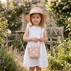 Weave Design Flower Pattern Crossbody Bag Eco-Friendly Children Shoulder Bag Vacation