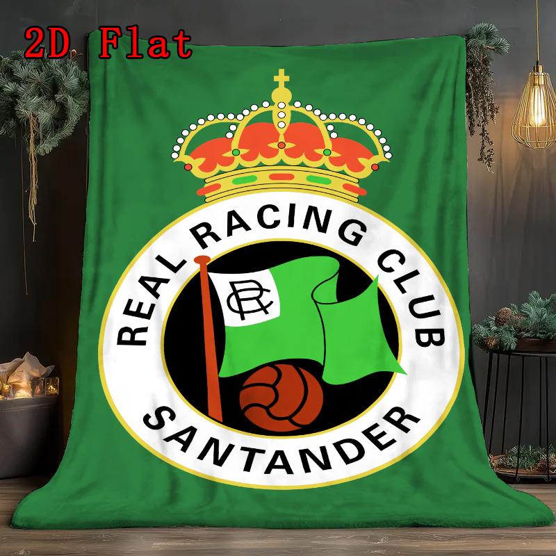 Racing Santander Raksta Flaneļa Sega Augsta
