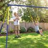 Swing Frame Up To 150 Kg 3-in-1 Kids Swing with Classic Swing, Gymnastic Rings, Standing Swing, 285x160x181 Cm