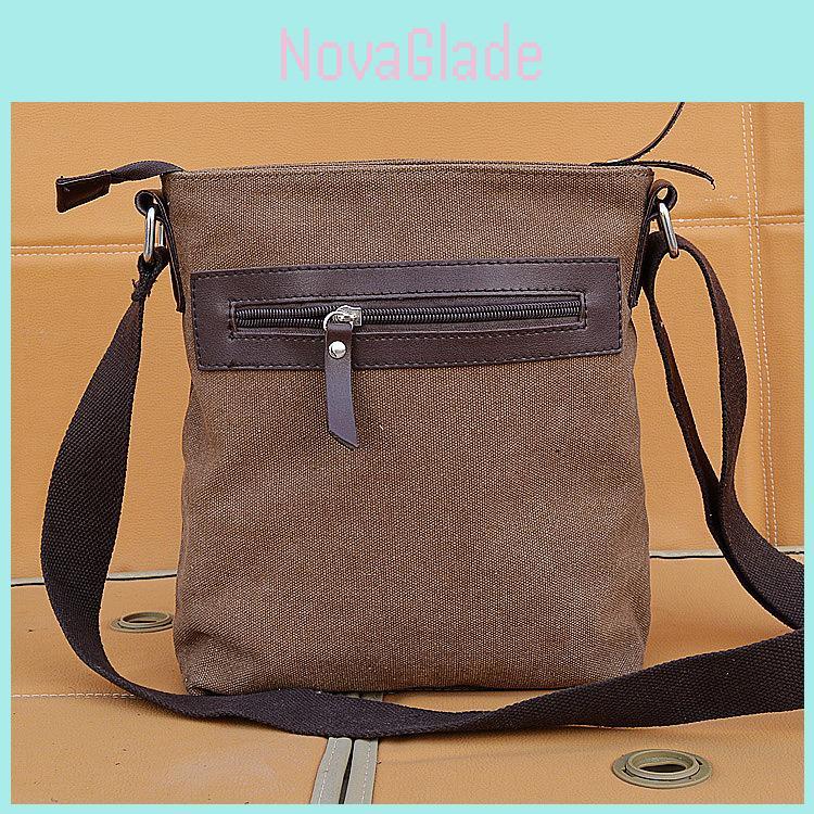 Borsa a Tracolla in Tela Attack On Titan per Uomo con Tessuto Resistente e Stampa Cartoon