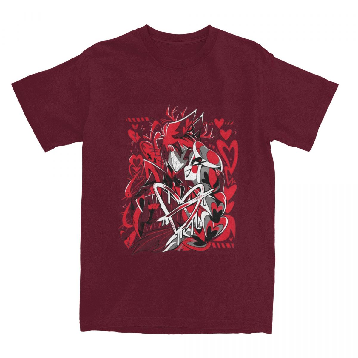 

Hazbin Hotels T-Shirt Summer radiobelle Street Style T Shirts Pure Cotton Harajuku Tshirt For Male Short-Sleeved Print Tops 4XL
