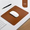 High-Quality White PU Leather Mouse Pad: Dirt-Resistant, Printable, and Round Design