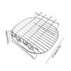7Inch Air Fryer Rack Set Versatile Grilling Rack Double Layer Rack with Skewers Steaming Drain Oil Holder for Kitchen