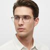 New Business Polygonal Frame Anti-Blue Light Double-Beam Frame Blue Light  Glasses for Men Metal Frame Computer  Glasses 6008
