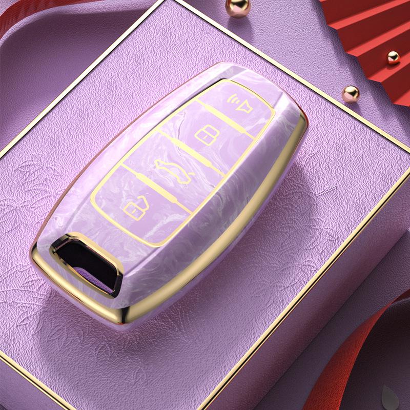 

Guochao TPU Чехол для ключа для Haval H4/H6/H8/M6/F7 - Полная защита с пряжкой