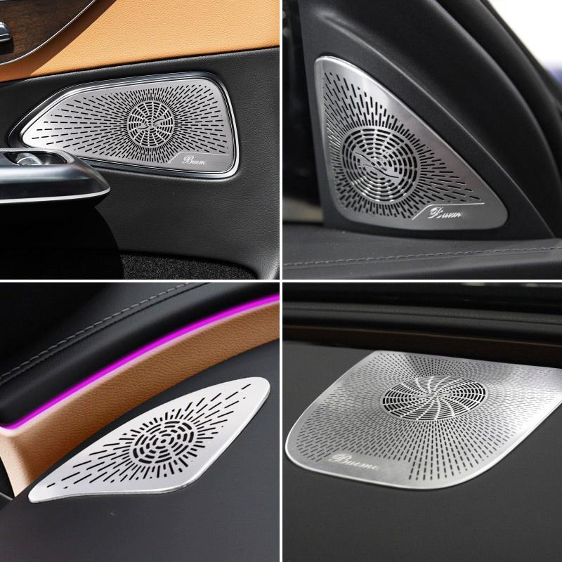 For Mercedes Benz E Class W214 2024 2025, Car Dashboard Tweeter Horn Cover Door Audio A-pillar Speaker Under Seat Air Outlet Lid