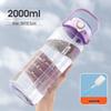 Youluo 2L Portable Sports Water Bottle with Straw