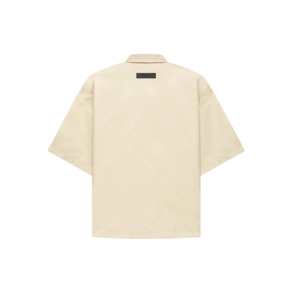 Fear of God Essentials FW22 Short Sleeve Nylon Shirt Unisex Tops Eggshell-White FOG-FW22-058
