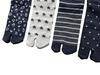 Eden Japan Comfortable Tabi Cotton with Sizes Set of your B06 Men's Socks, Blend, Heel, 25-27cm, 5-Pair (Pattern choice)