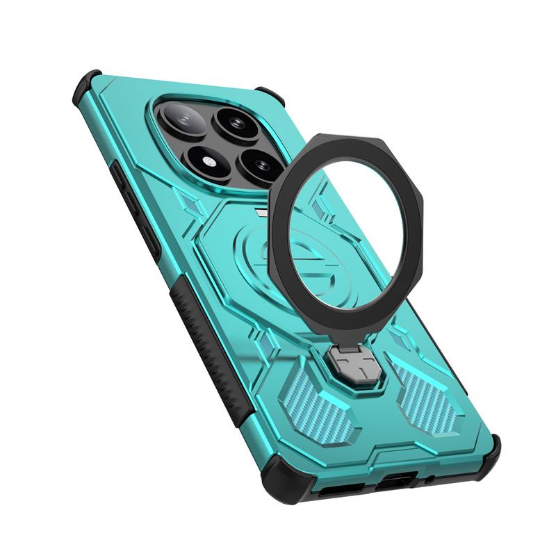 For Xiaomi Redmi Note 14 Pro 5G Case Cover Holder Magnetic Wireless Charging Protective Phone Case On Redmi Note 14 Pro 5G Funda