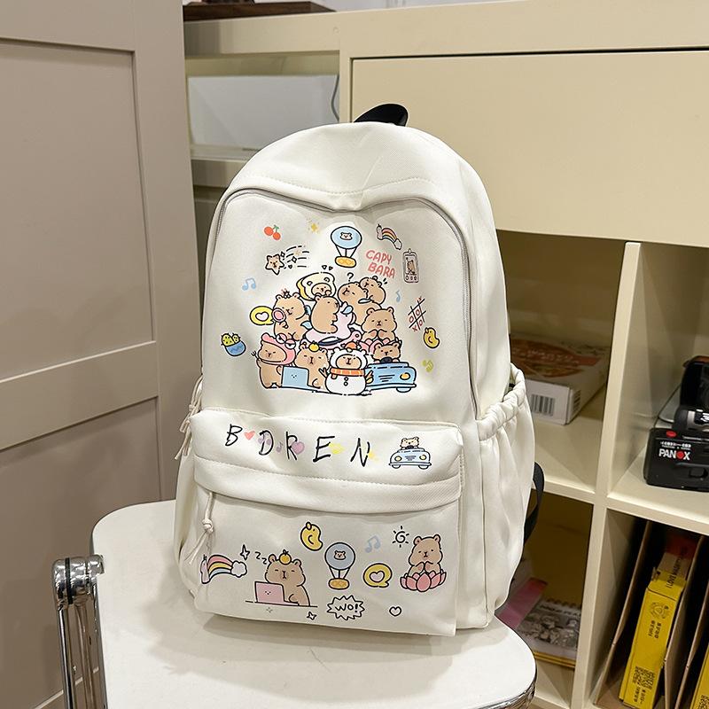 

High-value cute cartoon backpack junior high school versatile primary school schoolbag women s leisure travel lightweight backpack