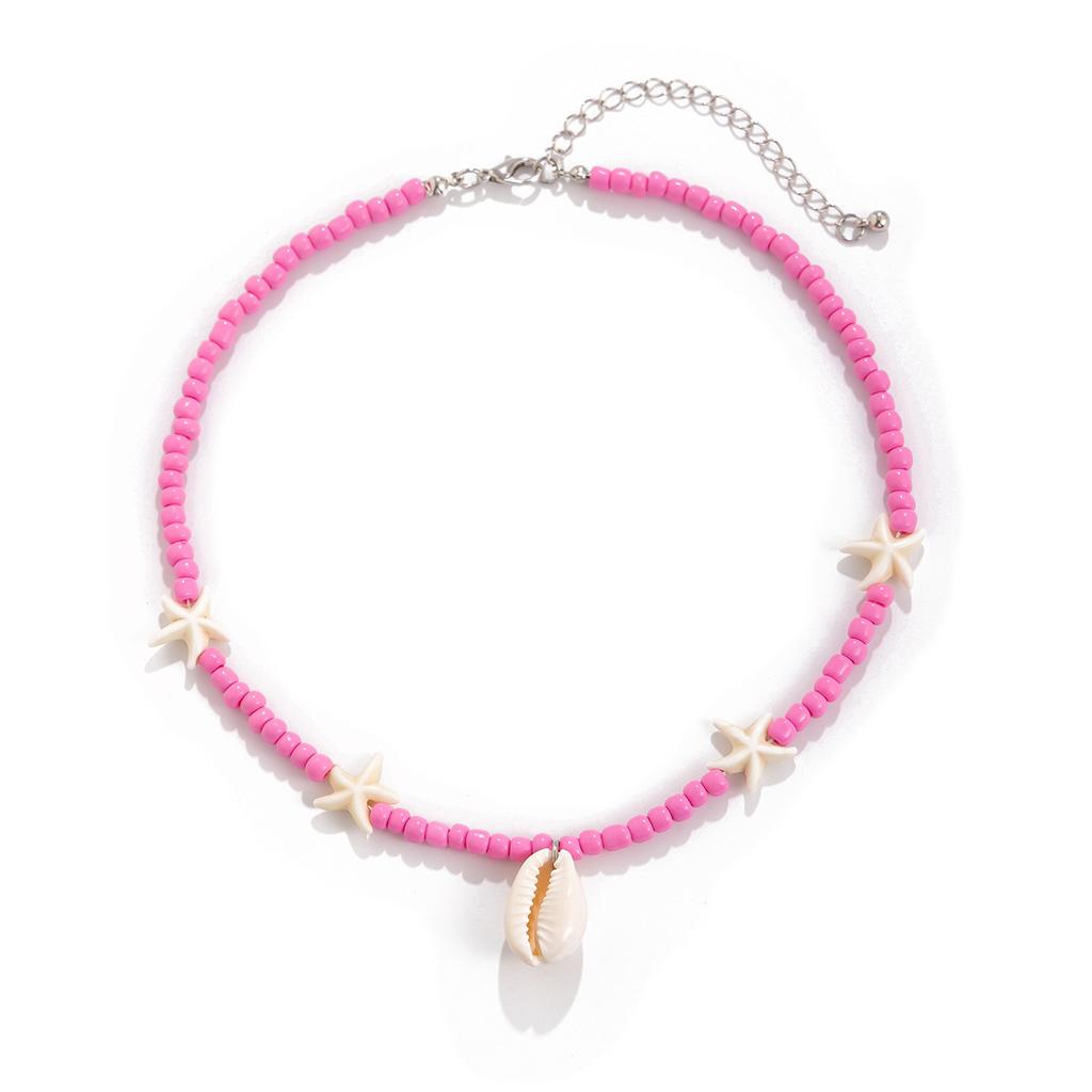 Accessories Beach Resort Rice Beads Beaded Necklace Female Ocean Wind Starfish Shell Necklace