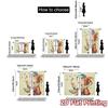 Flat Printing Curtains Without Rod Jesters Bubbles Chic Fashionable Versatile Polyester Fabric Curtain Set Of 2 Made Washable