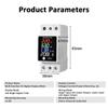 SHGO-ZS-6035VAKW Digital Energy Meter AC30-400V Electricity Usage Monitor Din Rail Voltmeter Ammeter Watt Kwh Frequency