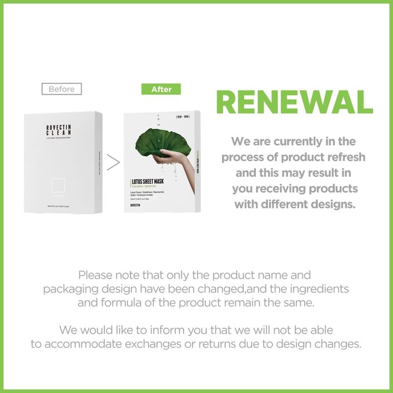 ROVECTIN Calming Sensitive Lotus Sheet Mask