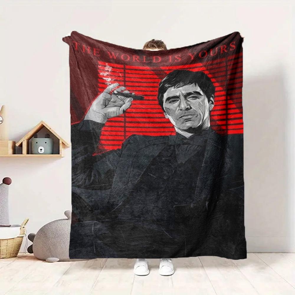 Scarface World Flannel Blanket Throw Blanket Soft Warm Sofa Bed Camping Home Decor Unique Christmas Gift C9211127