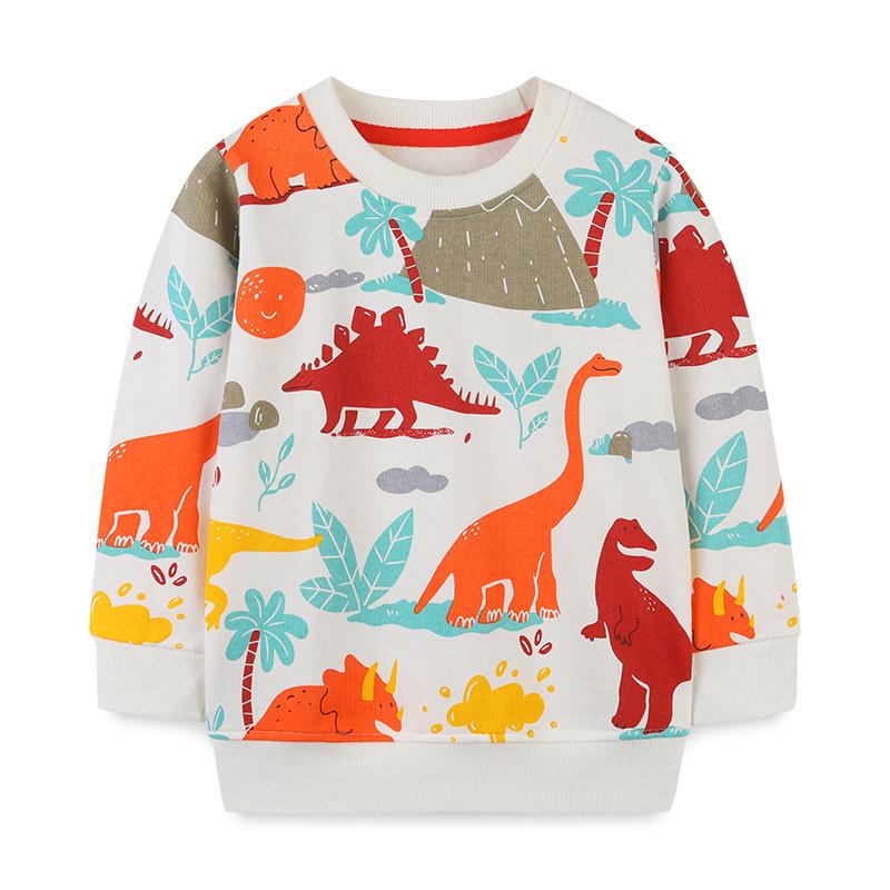 Aostabetty European Children s Cartoon Sweatshirt for Boys - New Spring/Autumn Long-Sleeved Top 115cm