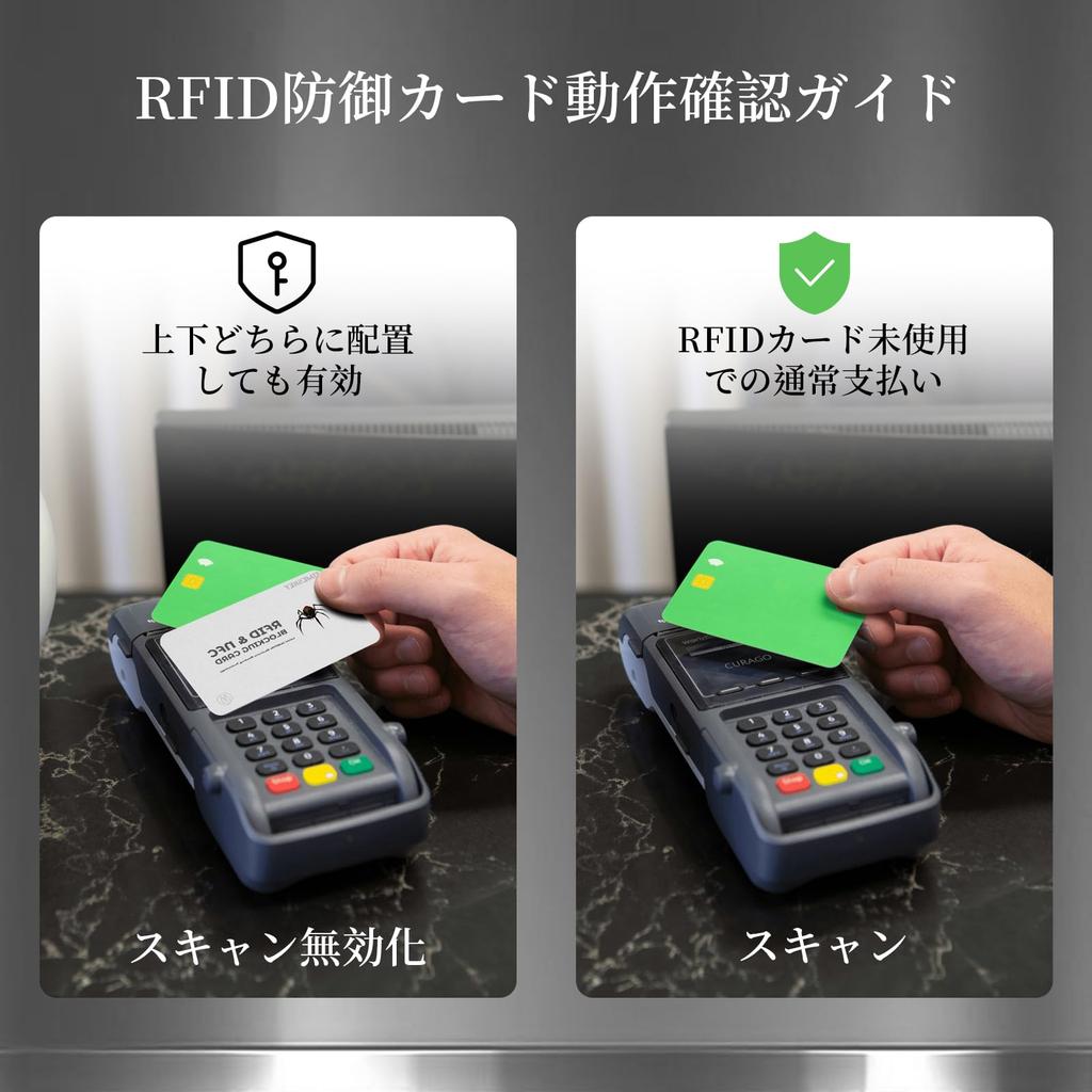 RFID Blocking Cards Prevents Electronic Money Protects Credit IC Personal Information Protection 6 Cards [Timeskey NFC] - Crime, Cards,
