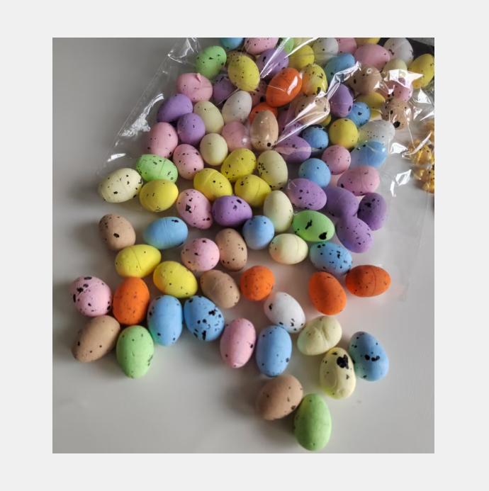 Easter Eggs DIY Foam Easter Decoration Wreath Accessories Colorful Easter Egg Ornaments Supplies