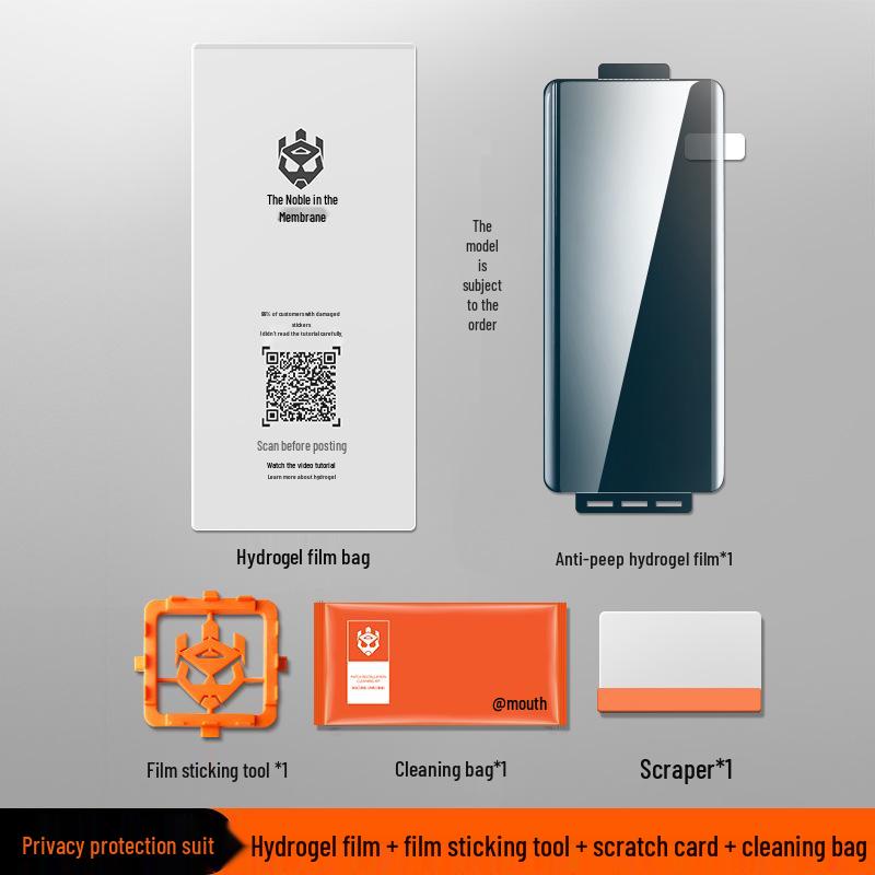 Protetor de tela temperado com cola completa e hidrogel antiespionagem para OnePlus 13/Ace2 13T