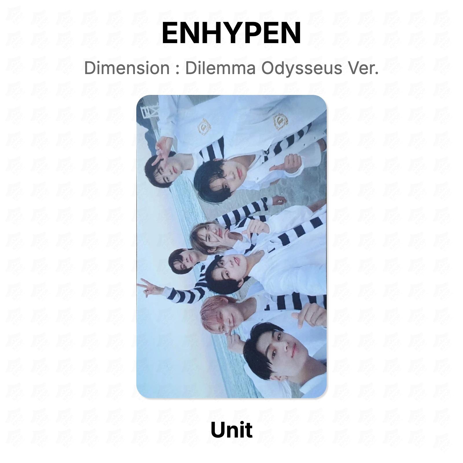 ENHYPEN Dimension : Дилемма Одиссея Вер. Официальная фотокарта Unit