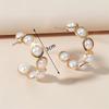 Gold Metal Dangle Earrings Punk Personality C-shaped Women Drop Earrings Hollow Geometric Statement Fashion Ear Jewelry