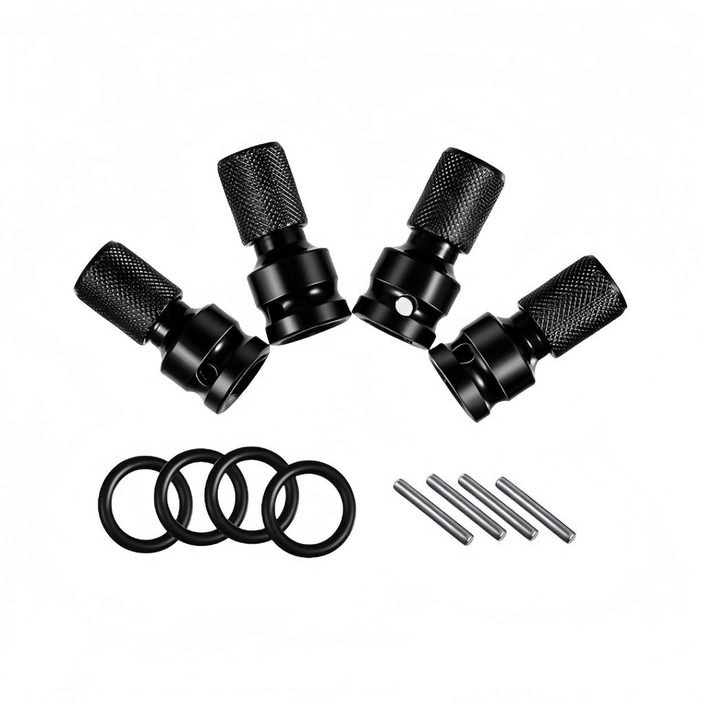 Telescopic Electric Wrench with 1/2 To 1/4 Drill Chuck, Hex Socket, Spring Sleeve & Quick-Release, Large Head, 60mm