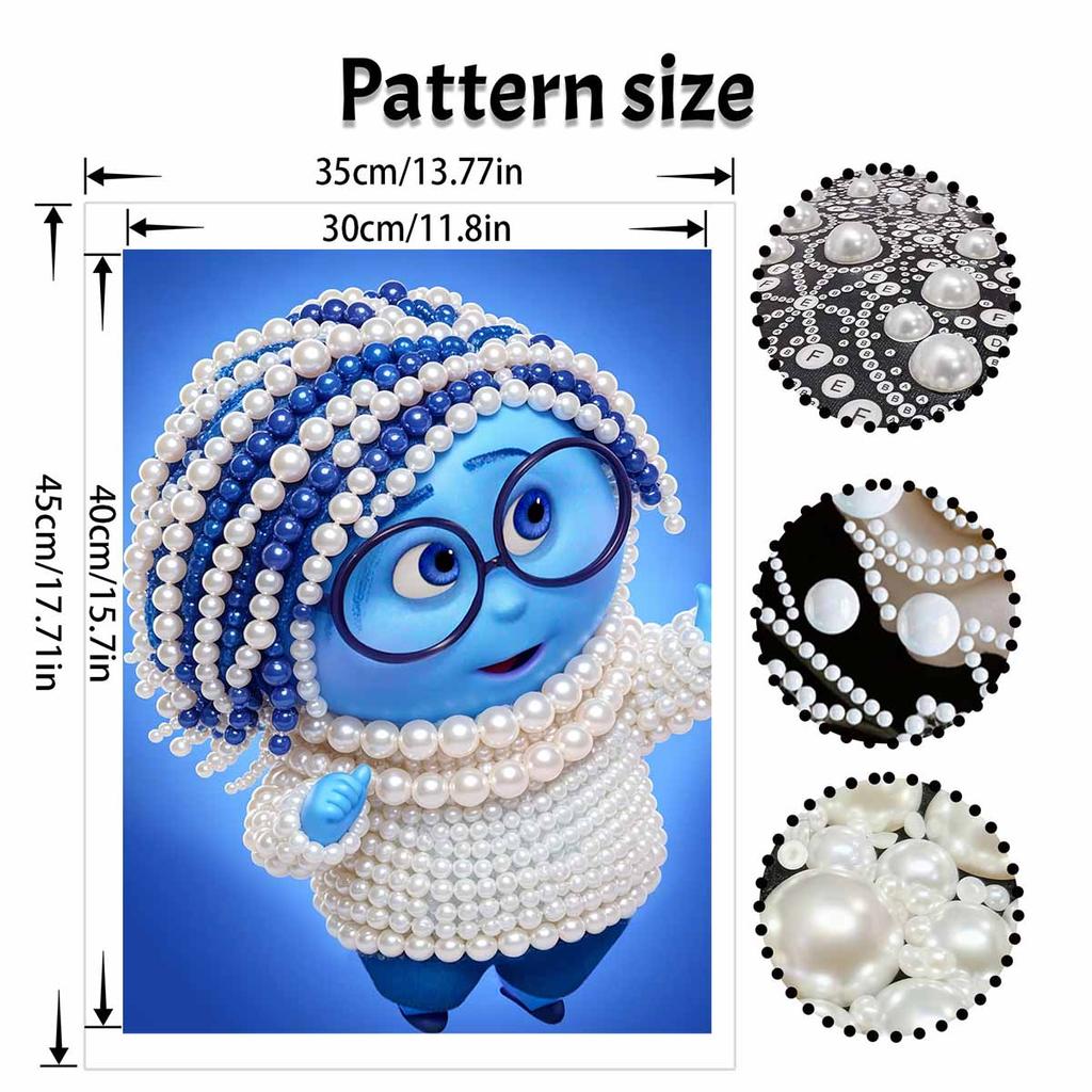 Disney DIY Pearl Painting Inside Out Worry Decorative Painting Creative Ornaments Friends Gifts Desktop Displays