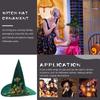 Flower Green Witch Hat Festival Atmosphere Halloween Witch Hat Portable   Halloween Costume