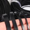 2-5 Iarzi Șnur Autentic din Piele de Vacă Șnur Plat din Piele Negru Retro Coardă Pentru Realizarea Bijuteriilor DIY Coliere Brățări Accesorii