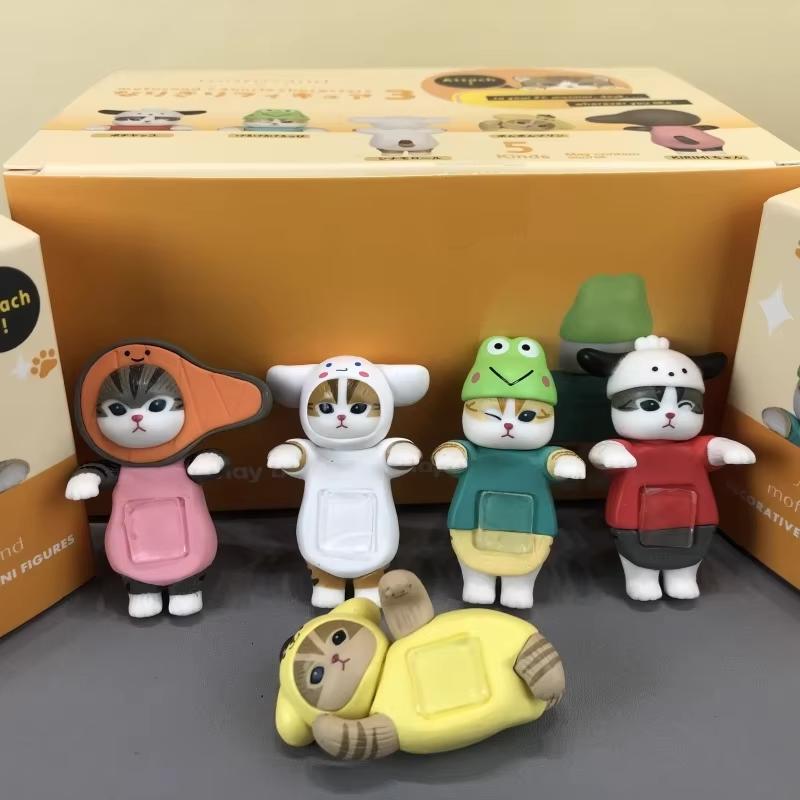 Mofusand Fruit Nyan Gachapon Pineapple Cat Blind Box Kawaii Desktop Decoration Car Decoration Collectable Toy Birthday Gift
