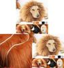 Jungle King Pet Costume Lion Hat With Faux Fur For Small Dogs