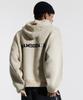 CREAM SODA LAB Cl Washed Graphic Jacquard Hoodie Knit Beige