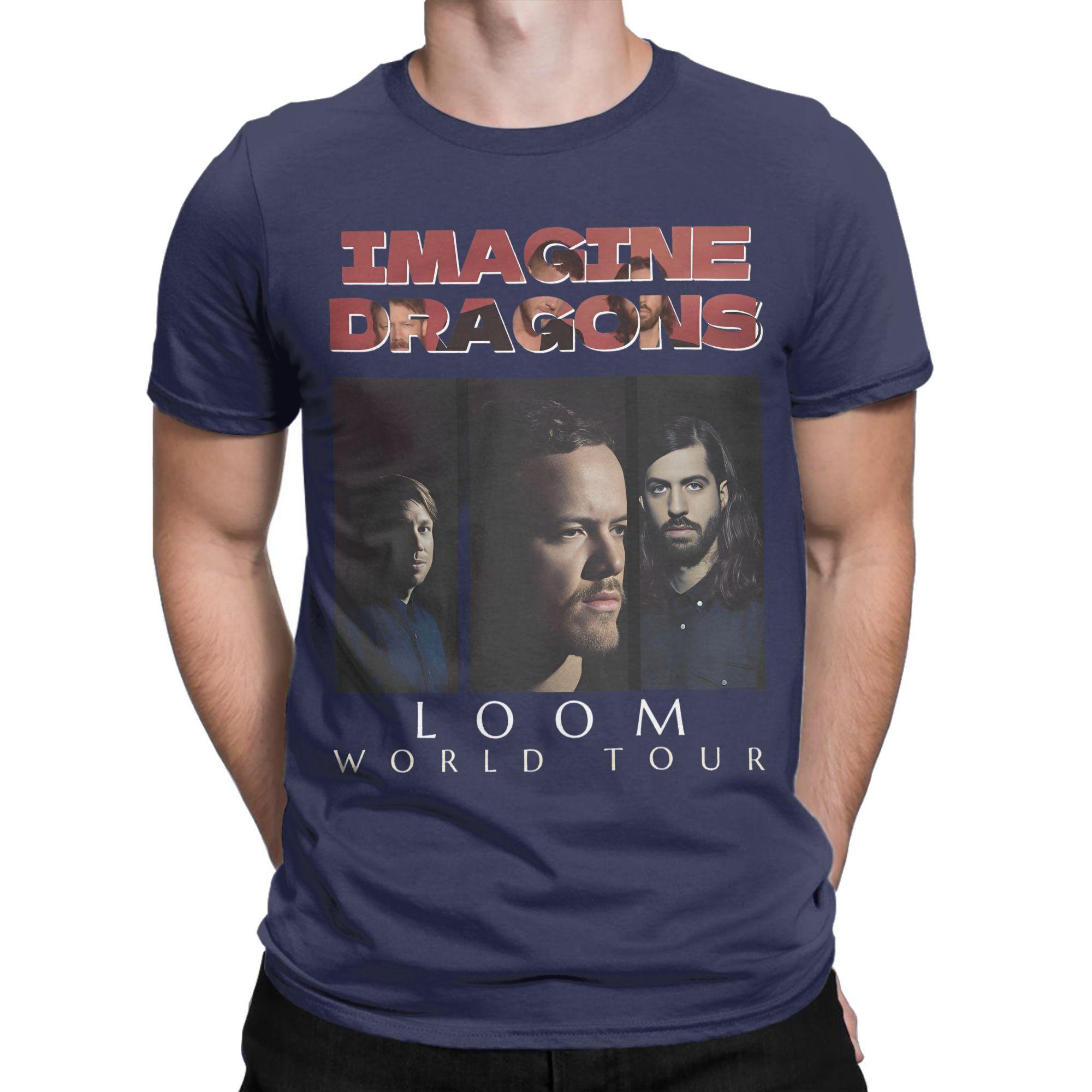 

Imagine Dragons Reflections Fans Tour 2025 T Shirt for Men 100 Cotton TShirt O Neck Tees Short Sleeve Clothing Plus Size 4XL