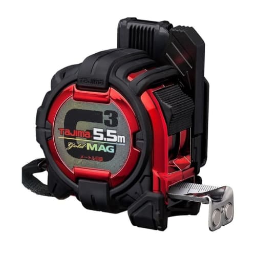 Tajima G3 Gold 25mm Wide 5.5m Sef Mug, Limited Edition (Red) (SFG3GLM25-55BLCP25)